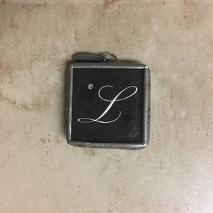 Jewel Kade “L” Charm (double sided)